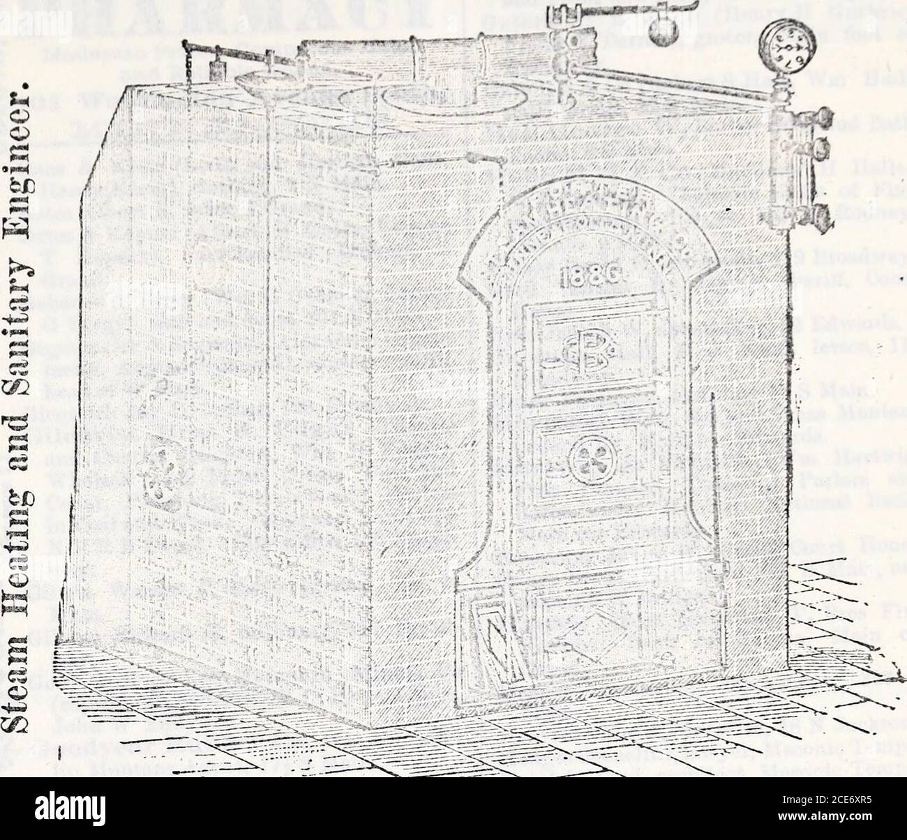 . Minnesota, North and South Dakota and Montana gazetteer and business directory . (Formerly President of Porter Steam Heating Company, Minneapolis, Minn.). Plumber, Gas and Steam Fitter* MANUFACTURER AND JOBBER OF MILL SUPPLIES, IRON PIPE, STEAM AND GAS FITTERS SUPPLIES. ^Ksr-Tlae Porter Oiie FJpeOraded Gravfty SyBtem ofSteam Iffeatlnjf a Specialty. J. I¥i. DUTTOn, Supt. steam Eeitiag repjtrtmeiit. ARTHUR OBRfEn, Bupt. Phnting Department. m a and d6 North Main,HELENA, MONTANA. ^? liiiWilSi WATCD TAM?fQ Fairbanks, morse & co., f f M I Lit i Hl^iVOj 371 & 373 Slbloy Nl., SX. FAUt, MINN. 1C22 He Stock Photo