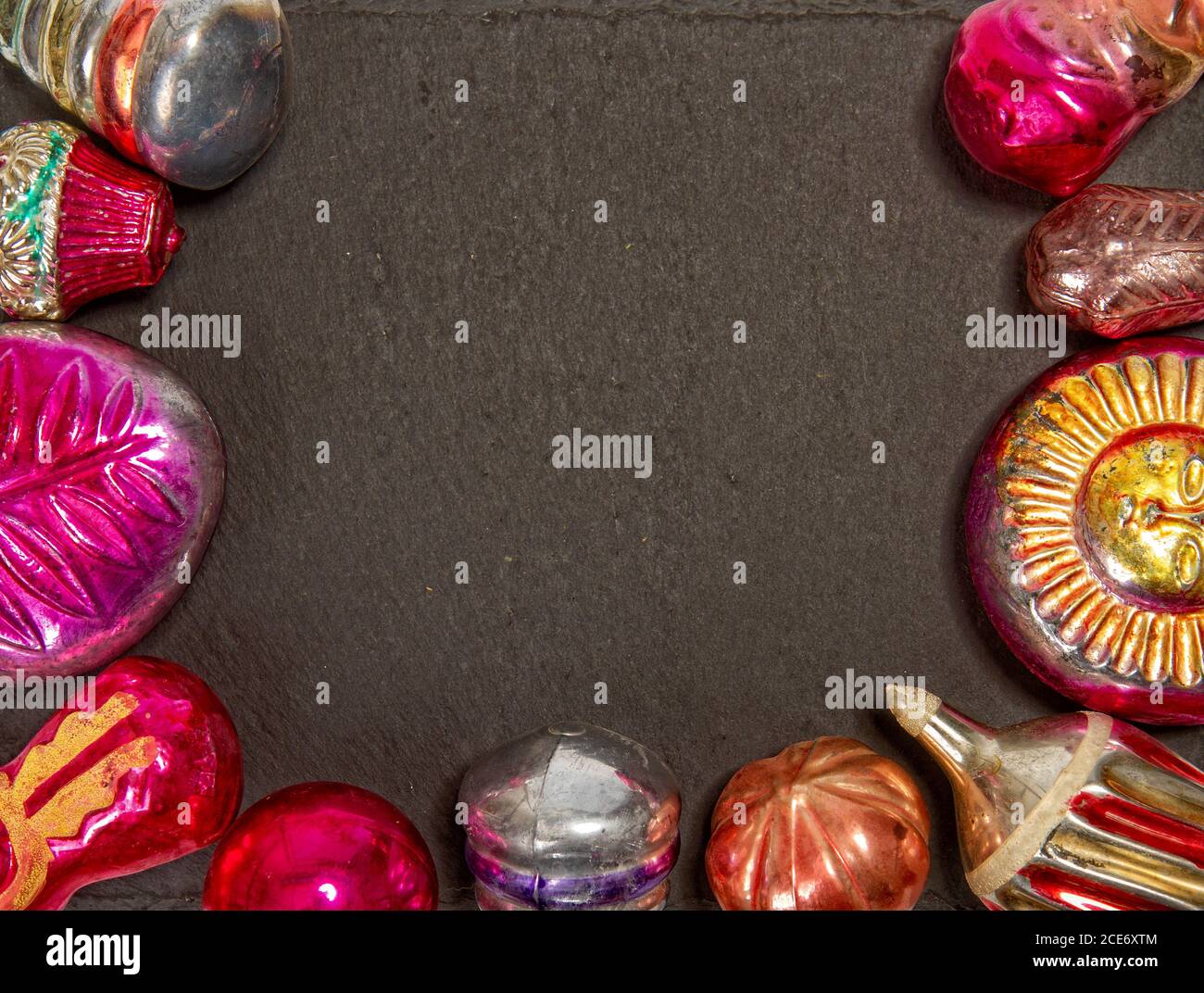 vintage christmas decorations Stock Photo Alamy