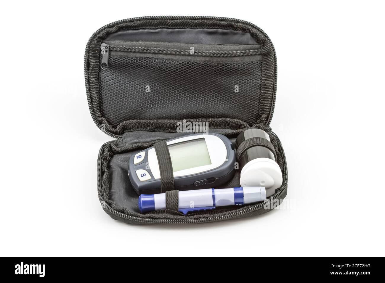 blood glucose meter test kit, the blood sugar value is measured on a