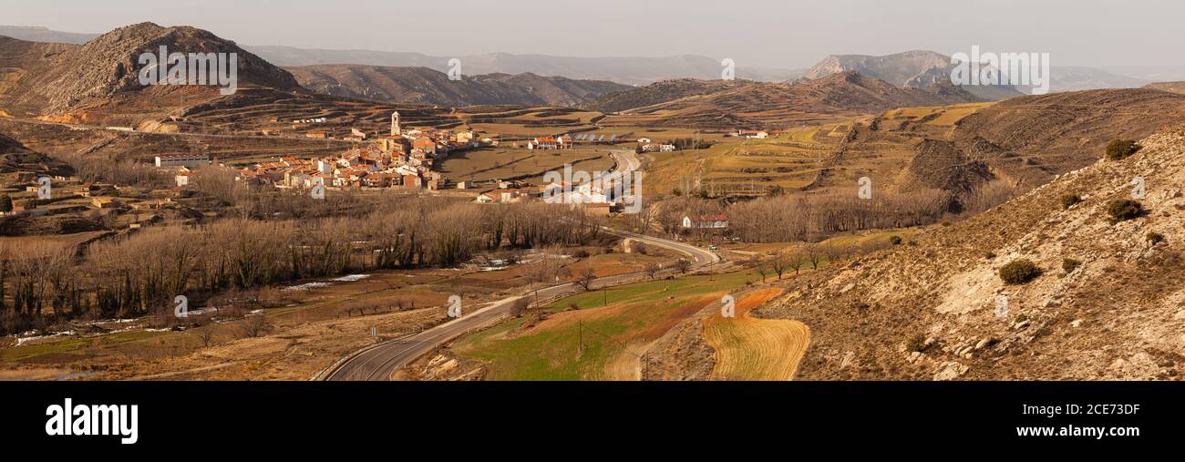 Castel de Cabra, Spain Stock Photo Alamy