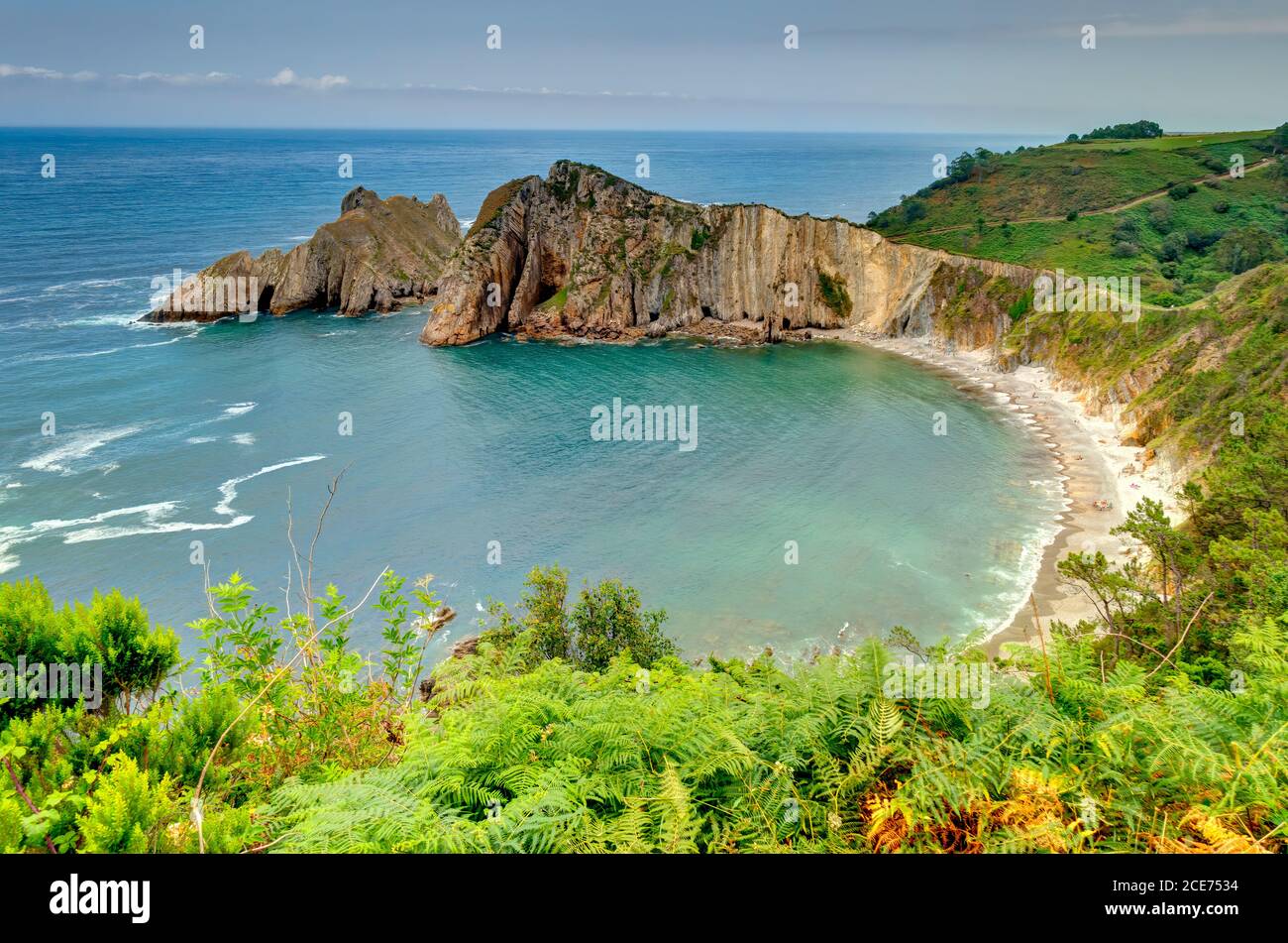 Playa Del Silencio Asturias High Resolution Stock Photography and
