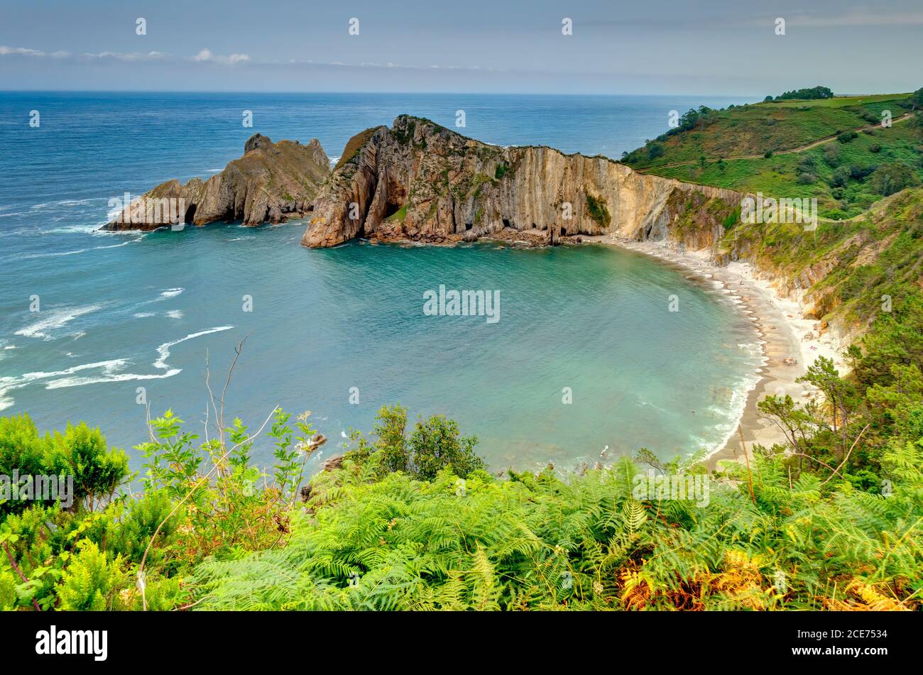 Playa del Silencio, Asturias, Spain Stock Photo