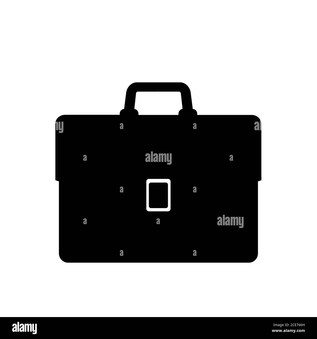 briefcase symbols flat black icon vector illustration Stock Vector