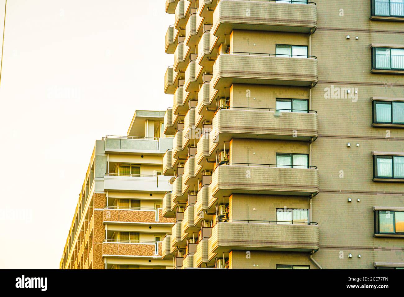 Image showcasing Luxury apartments and dusk sky Stock Photo - Alamy