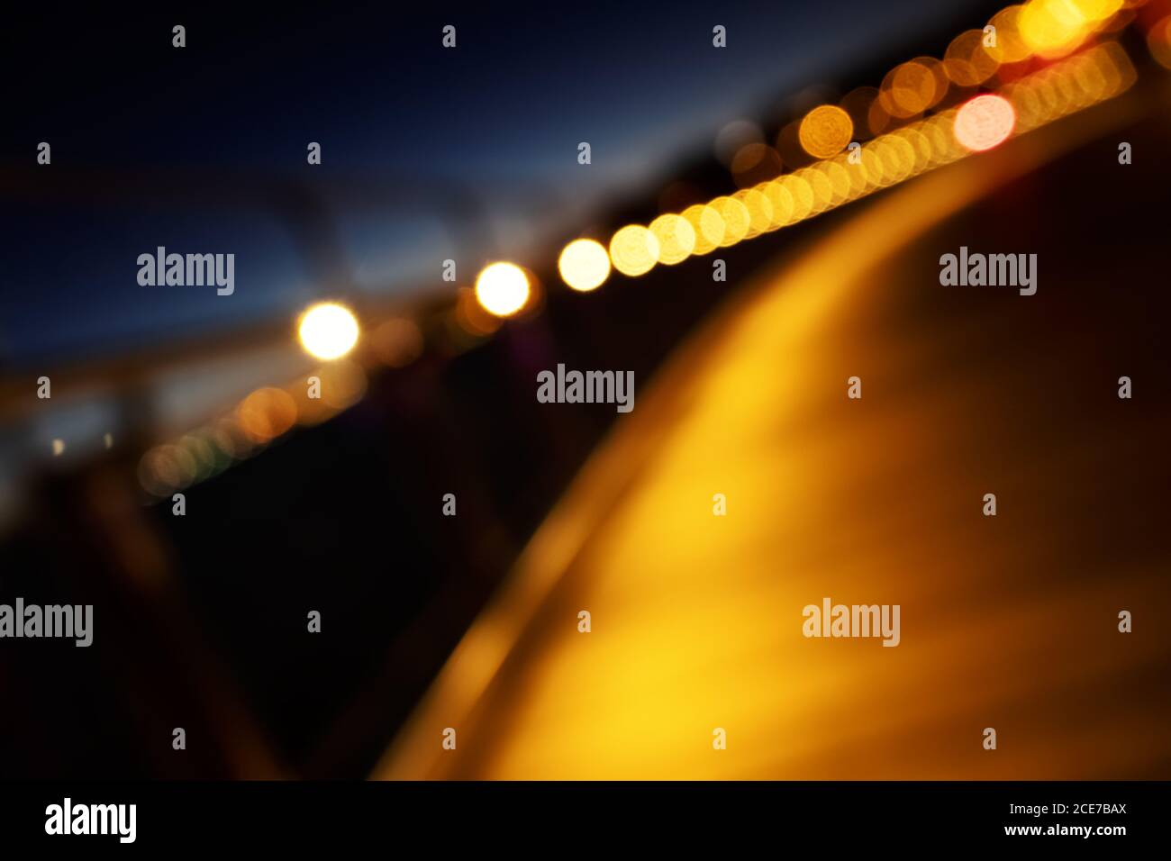 bokeh city lights background Stock Photo