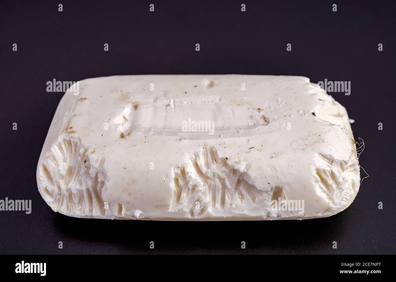 A lot of rodents, rodents and dirt are on this white soap that shouldn't be used.There may be disease on a black background. Stock Photo