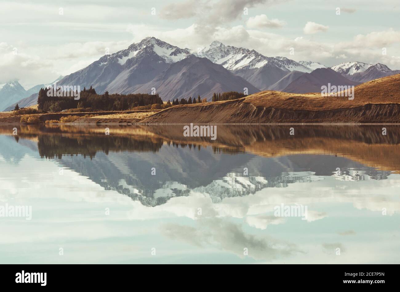 New Zealand lakes Stock Photo - Alamy