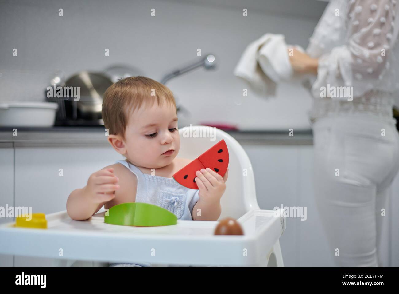 baby standing high chair