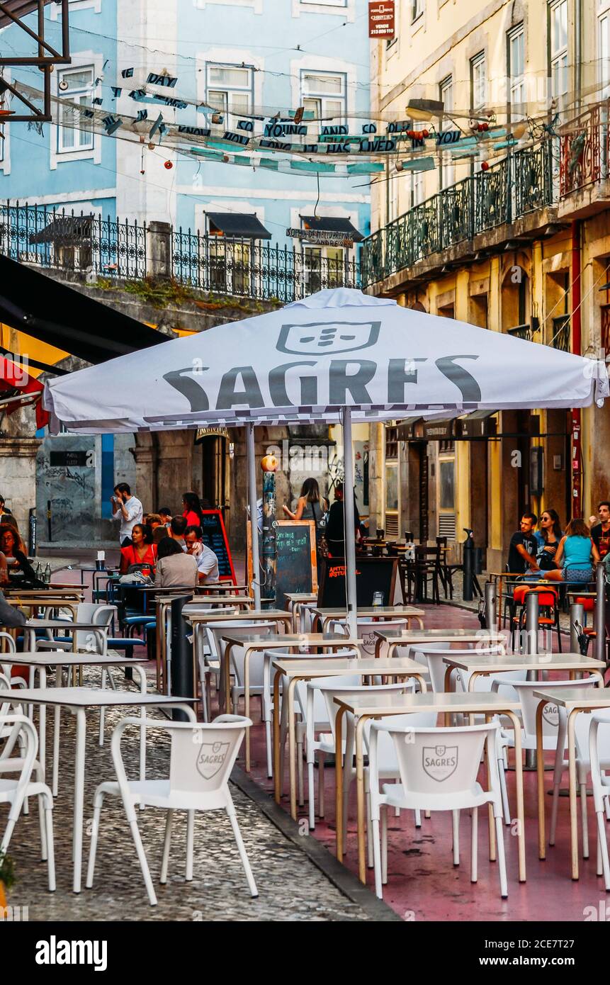 Pink street lisbon hires stock photography and images Alamy
