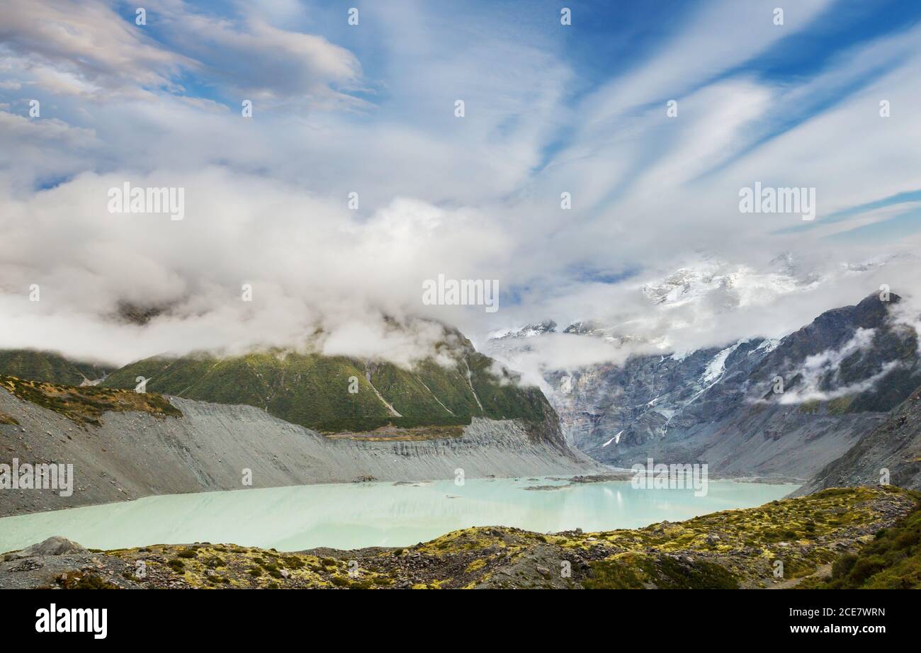New Zealand mountains Stock Photo