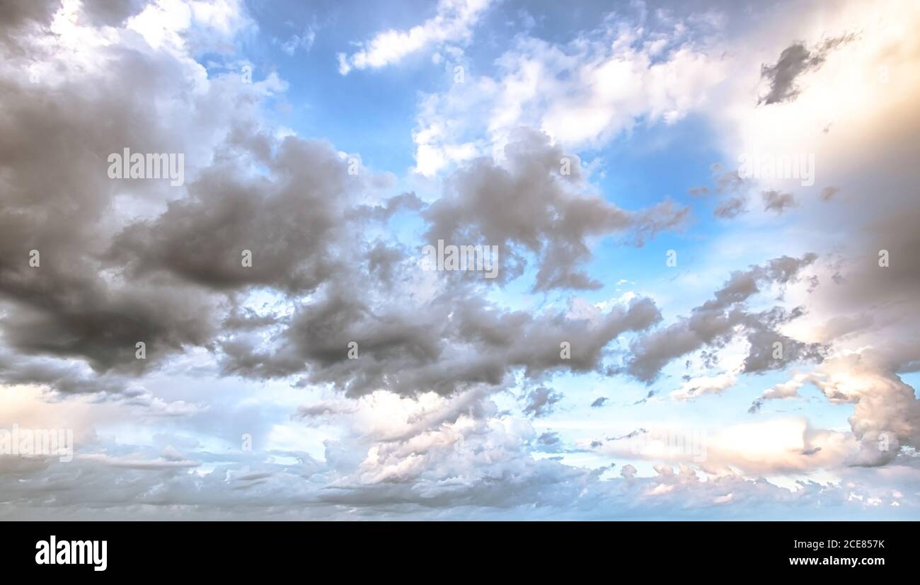 Sky clouds art sunrise background Stock Photo