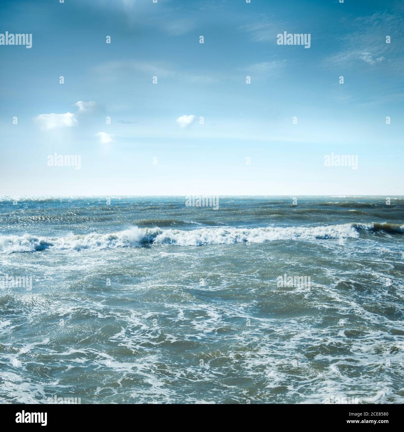 Summer ocean waves Stock Photo