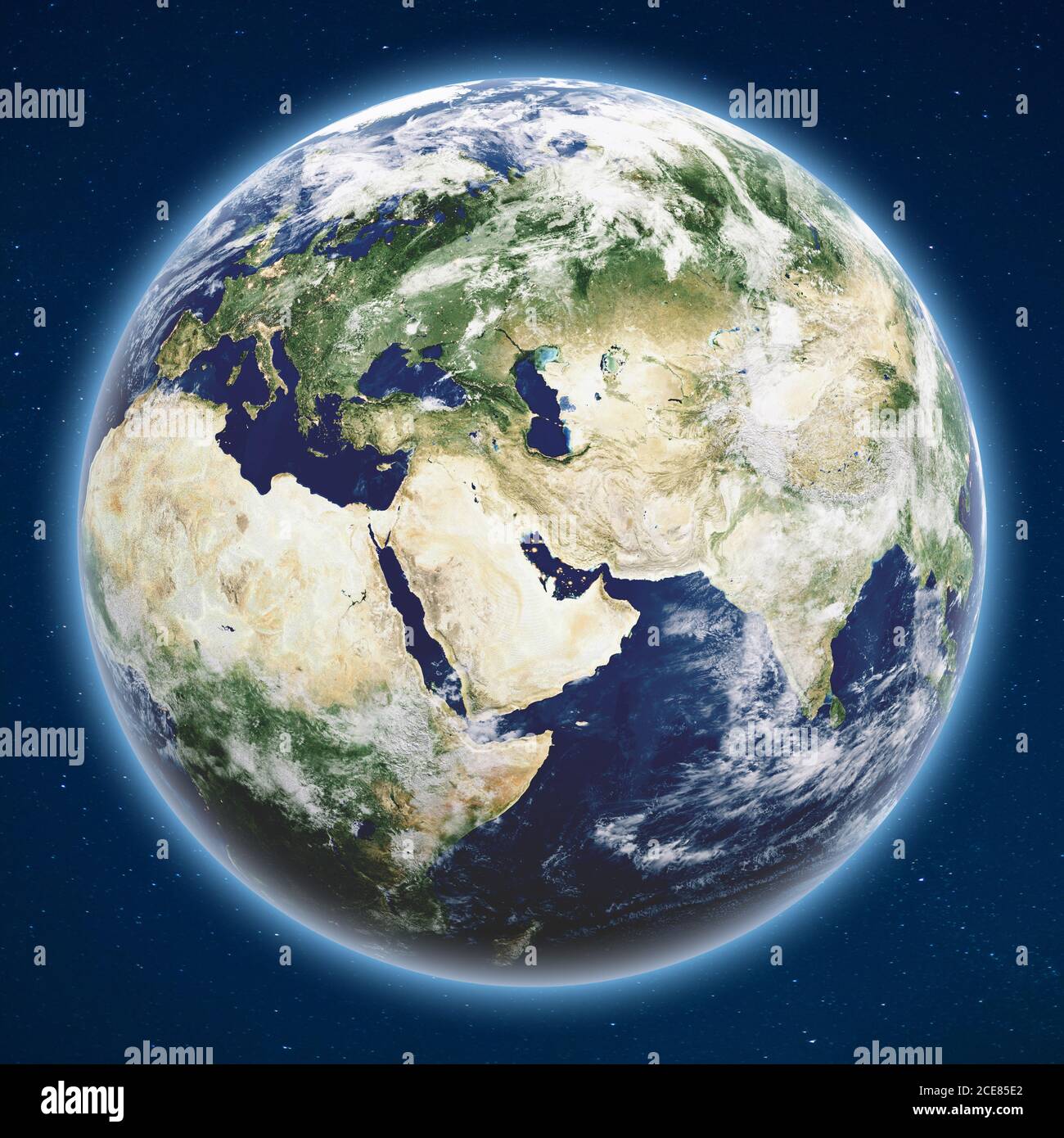 Planet Earth from space Stock Photo