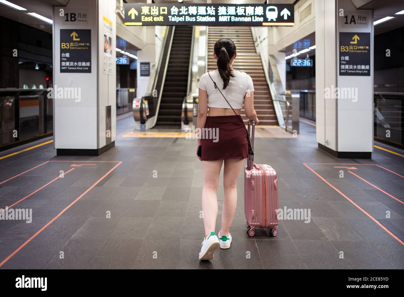 short skirt with train