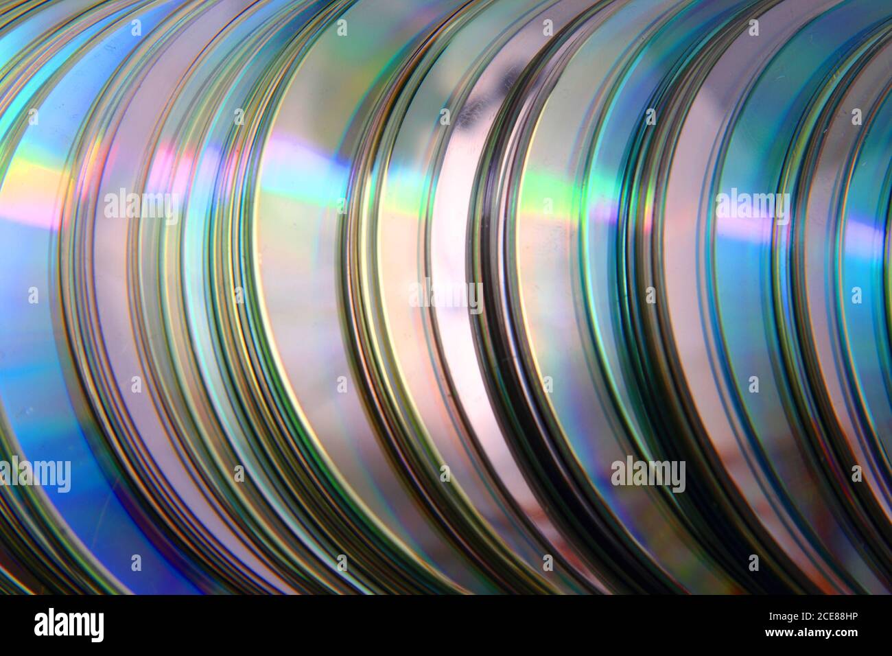 CD and DVD (data) as very nice color background Stock Photo