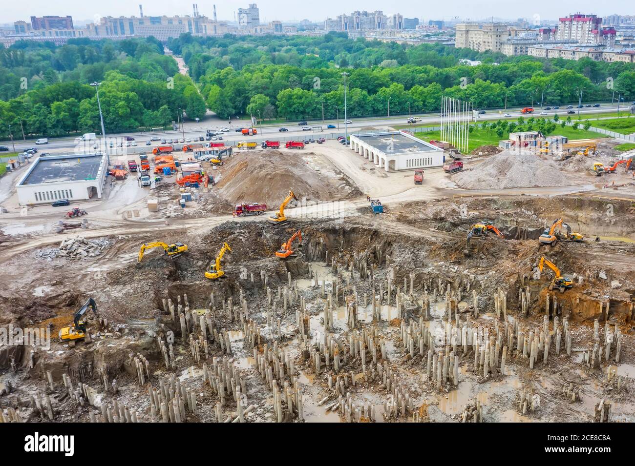 Aerial view city dump huge hi-res stock photography and images - Alamy