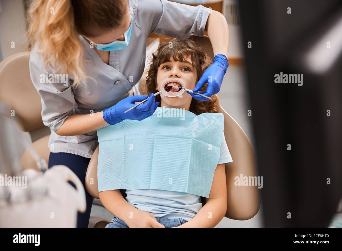 Dental dams used by dentists help keep procedures safe Stock Photo Alamy