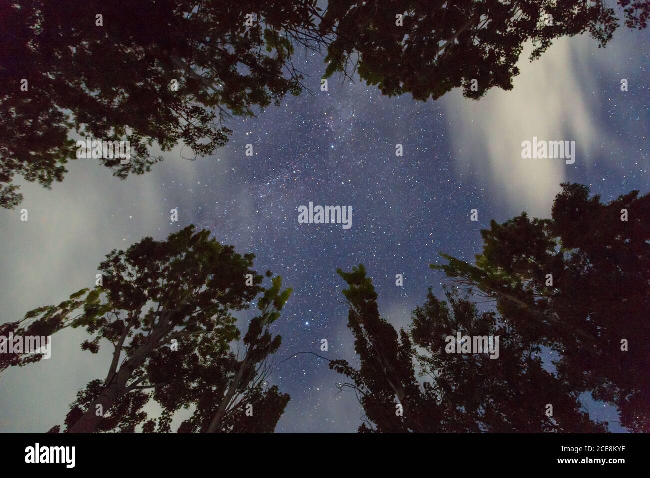 Starry sky with clouds hi-res stock photography and images - Alamy