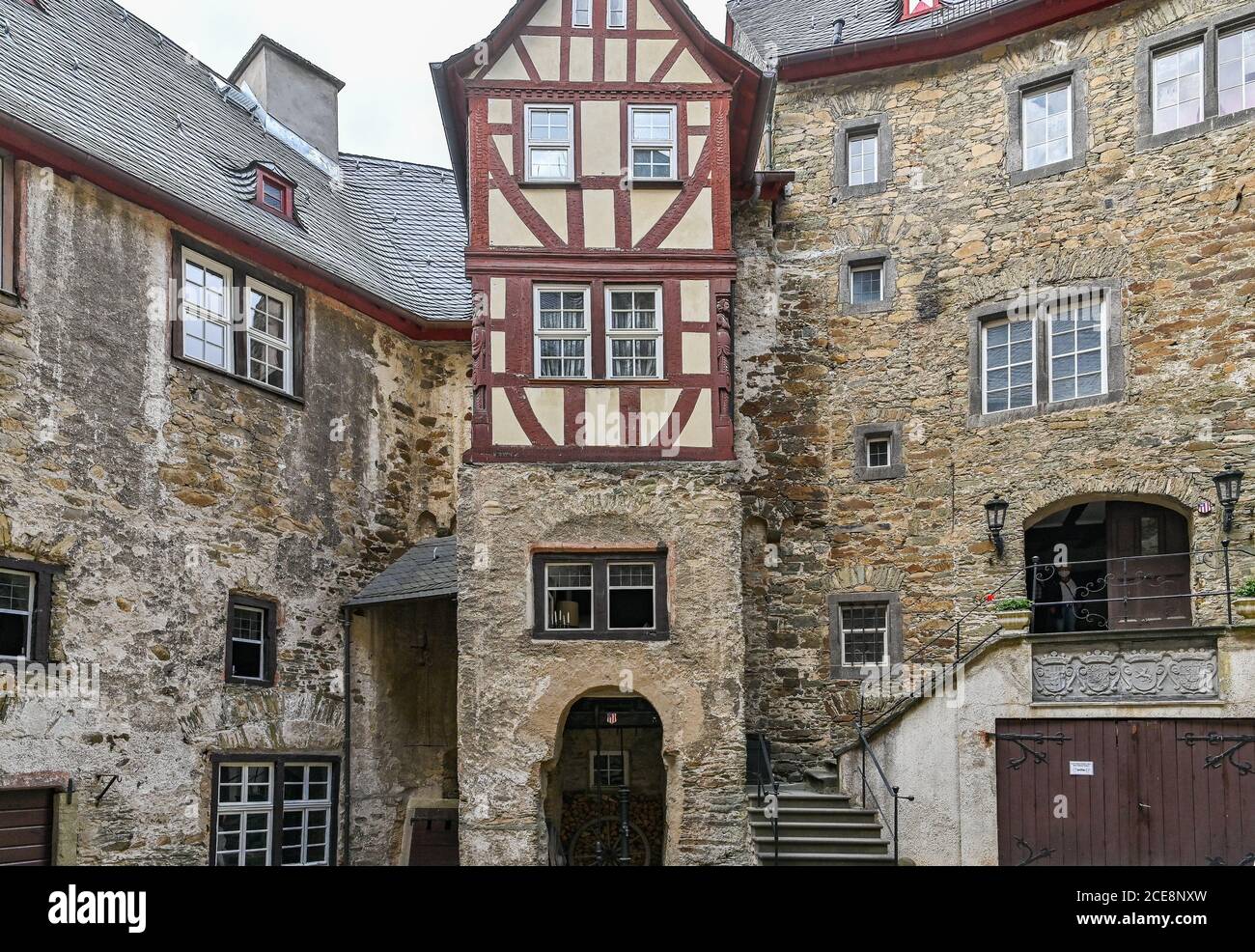 Runkel castle, Runkel, Rhineland-Palatinate, Germany Stock Photo