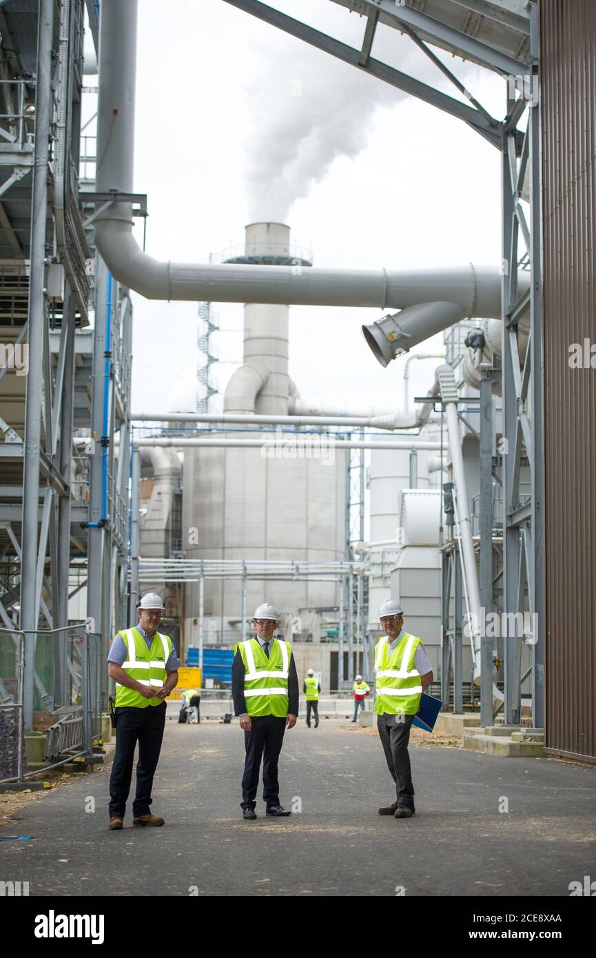 Norbord, Inverness, Scotland, UK. 31 August 2020. Pictured Douglas Ross MP. In his first major