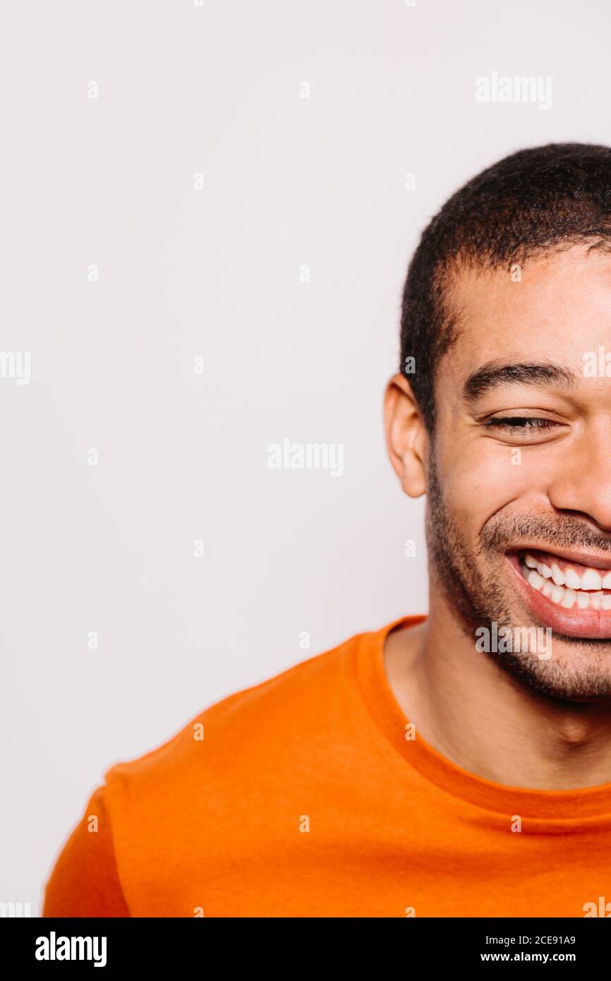 Person wearing orange shirt hi-res stock photography and images - Alamy