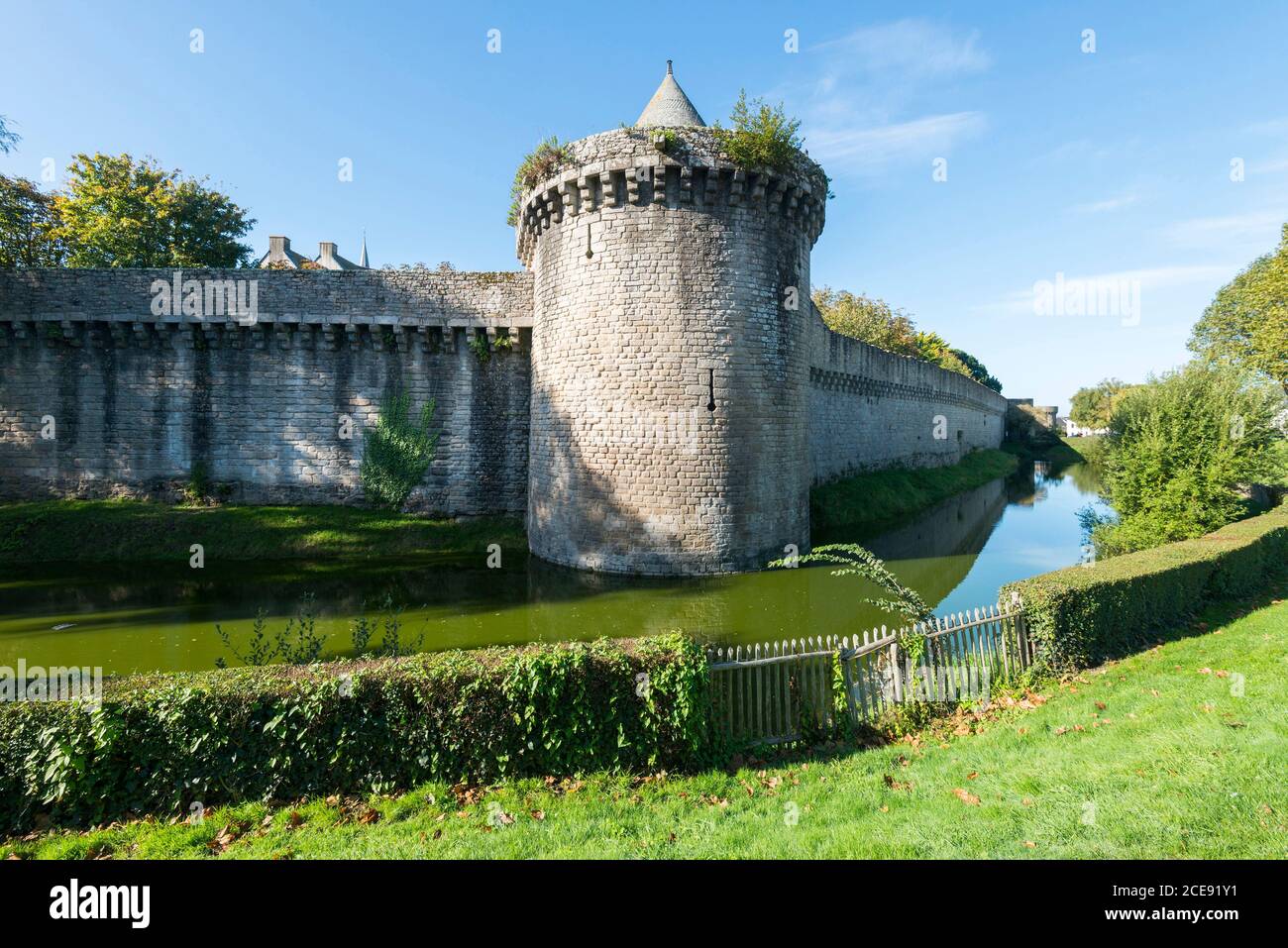 Guerande (north-western France): the moats Stock Photo