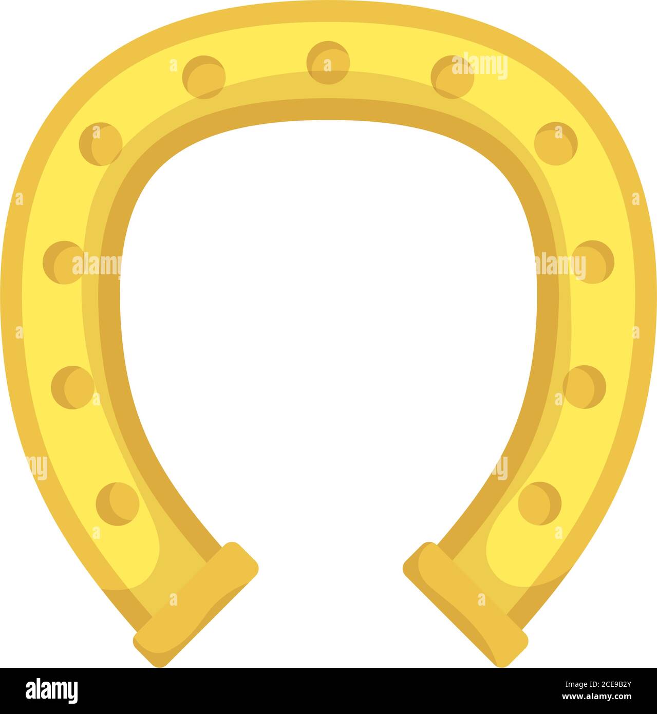 saint patrick horseshoe accessory luck icon vector illustration design Stock Vector