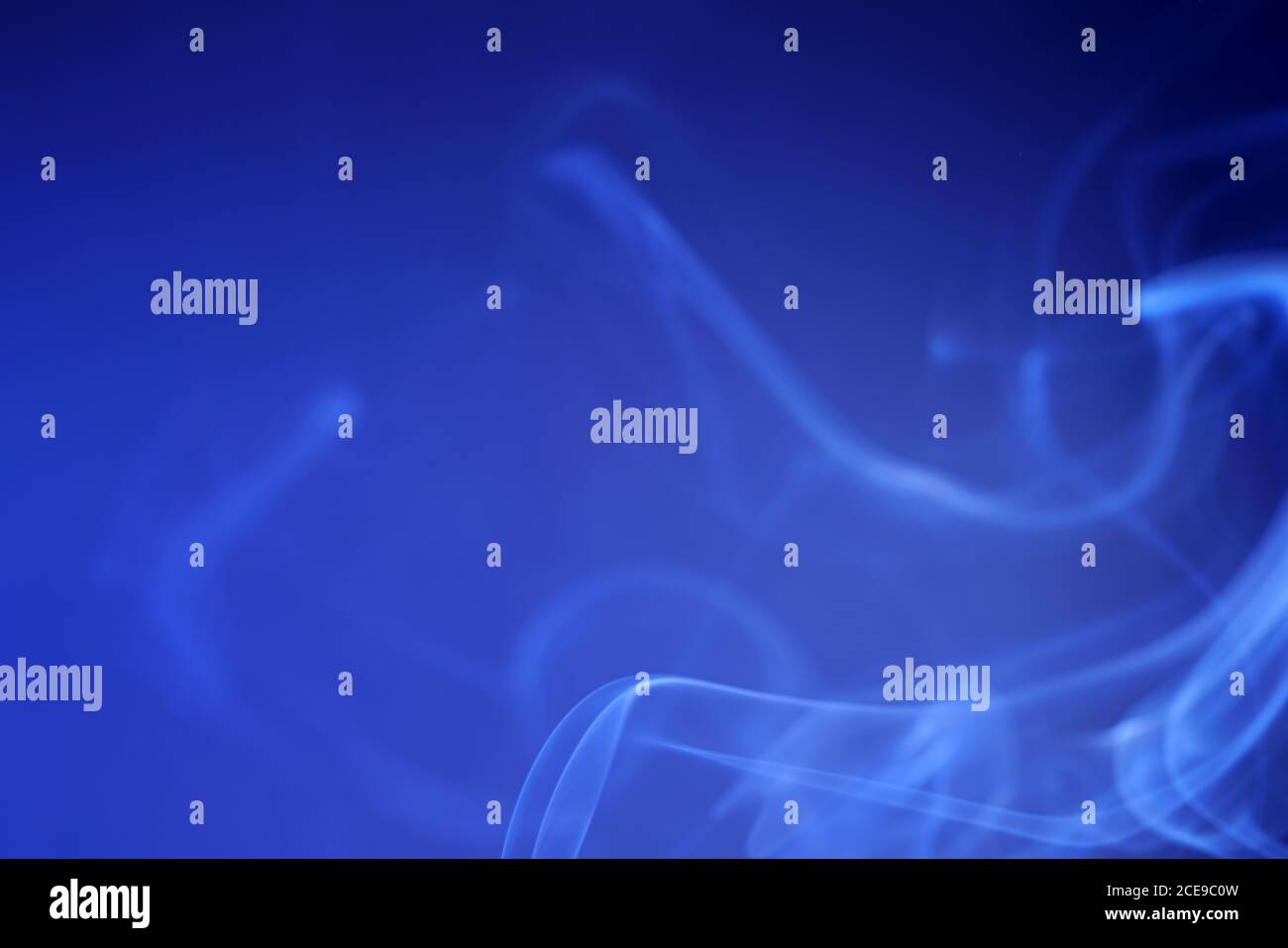 Abstract blue smoke background Stock Photo - Alamy