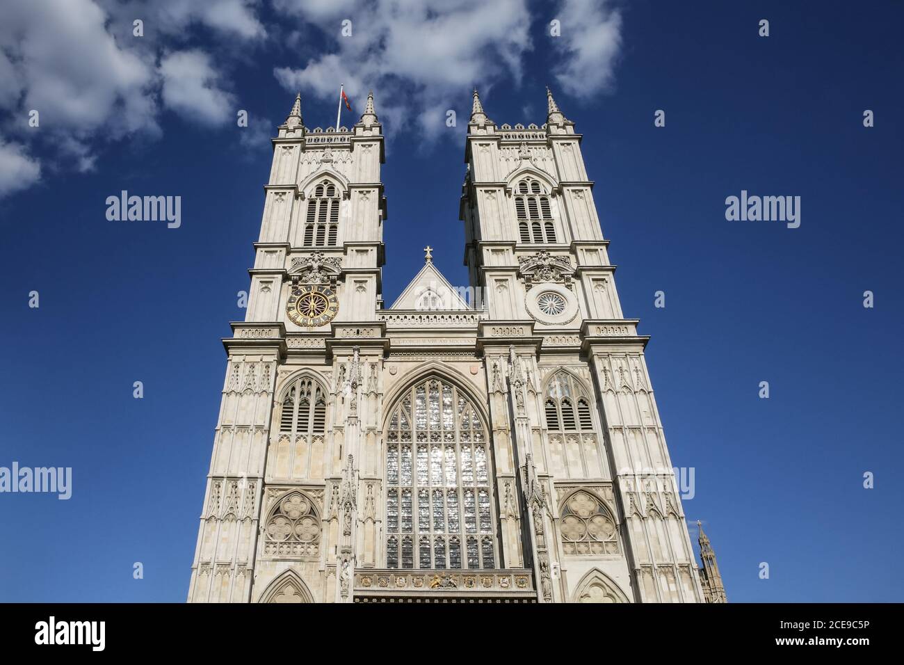 Westminster Abbey, the Collegiate Church of Saint Peter at Westminster, Gothic landmark in Westminster, London, England Stock Photo