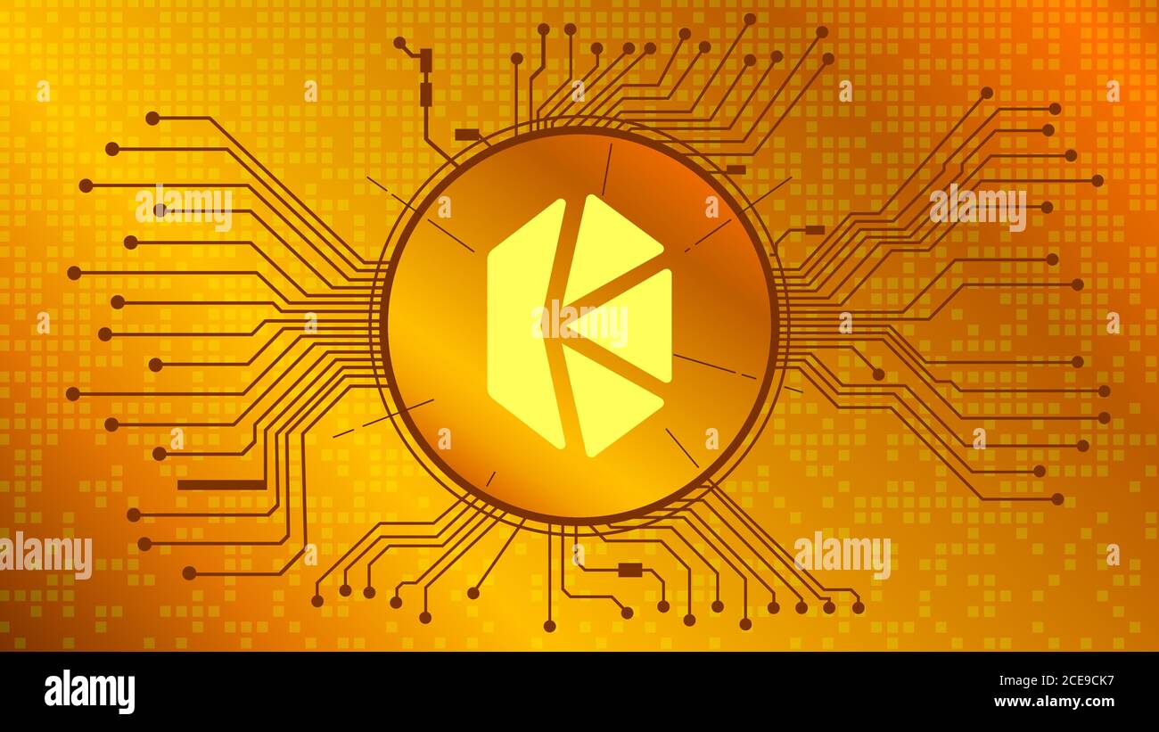 Kyber Network KNC cryptocurrency token symbol of the DeFi project in circle  with PCB tracks on gold background. Currency icon. Decentralized finance  Stock Vector Image & Art - Alamy