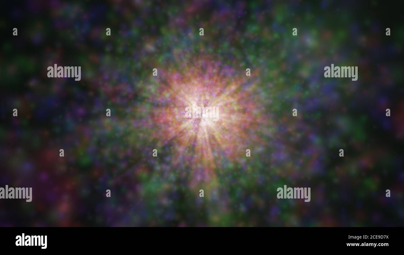 nebula particle ray light in deep space Stock Photo - Alamy