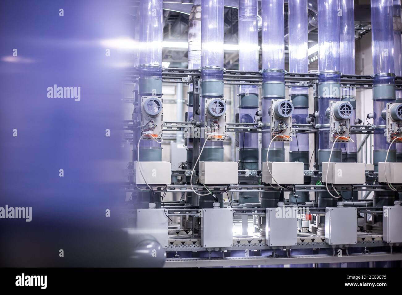 Pipeline or tube mail, huge logistics center in the post office