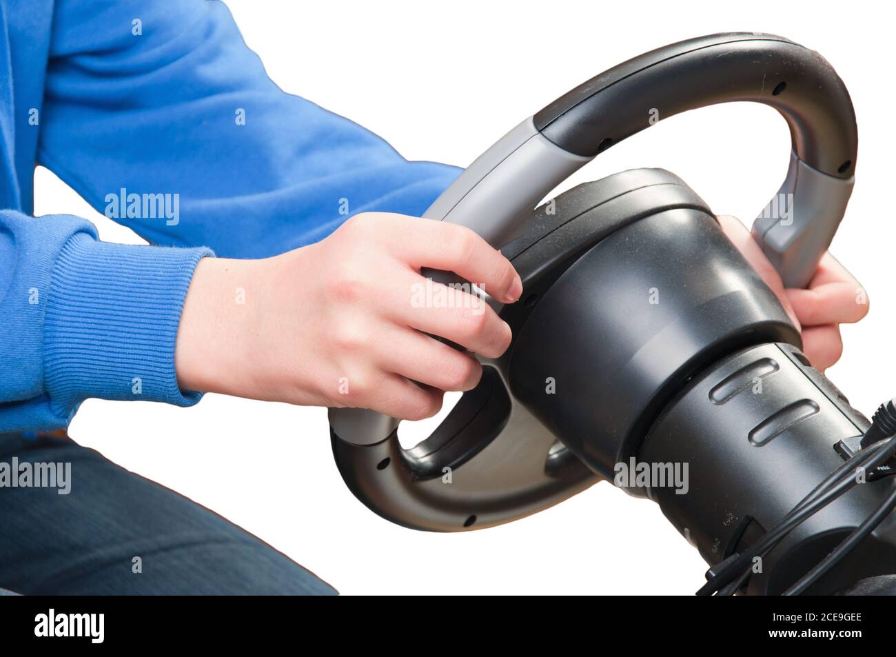 Driving Motion Controlled Car Stock Photo