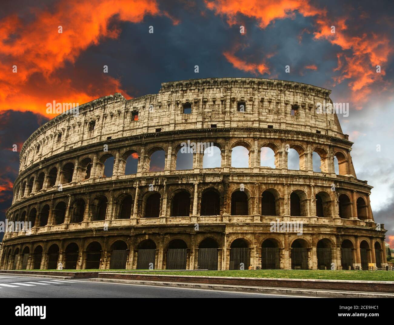 Colosseum in Rome Stock Photo