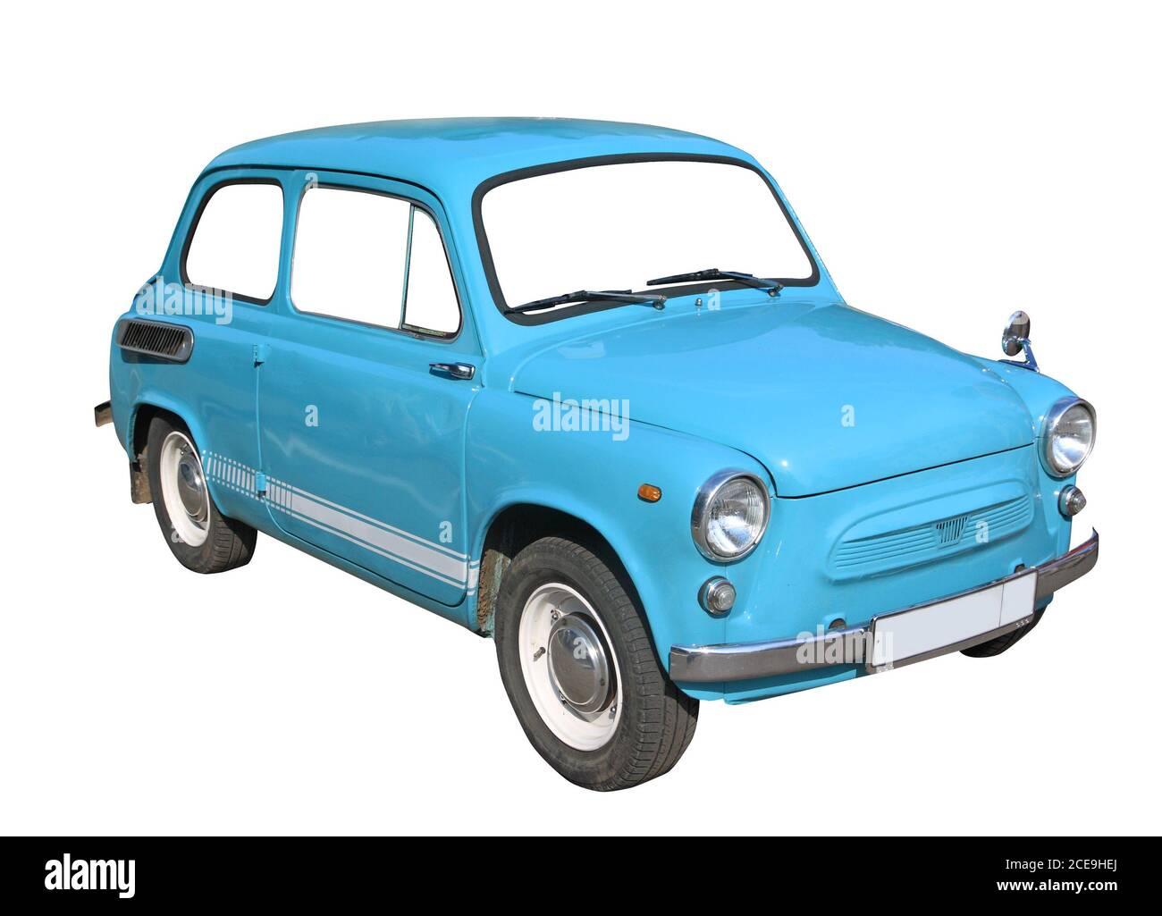 retro car on white background Stock Photo - Alamy