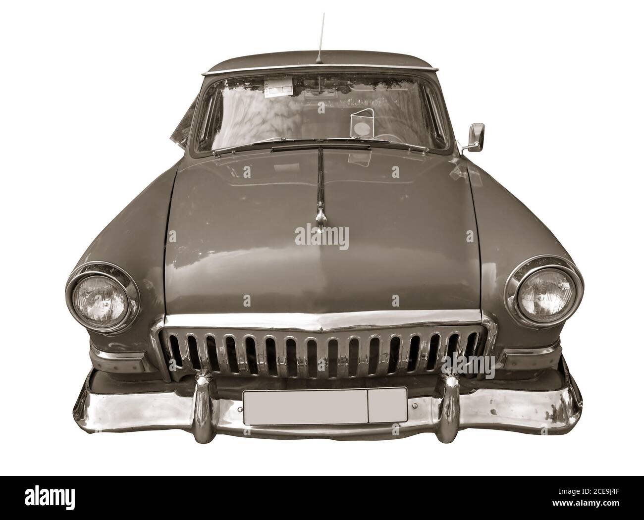 retro car on white background Stock Photo - Alamy