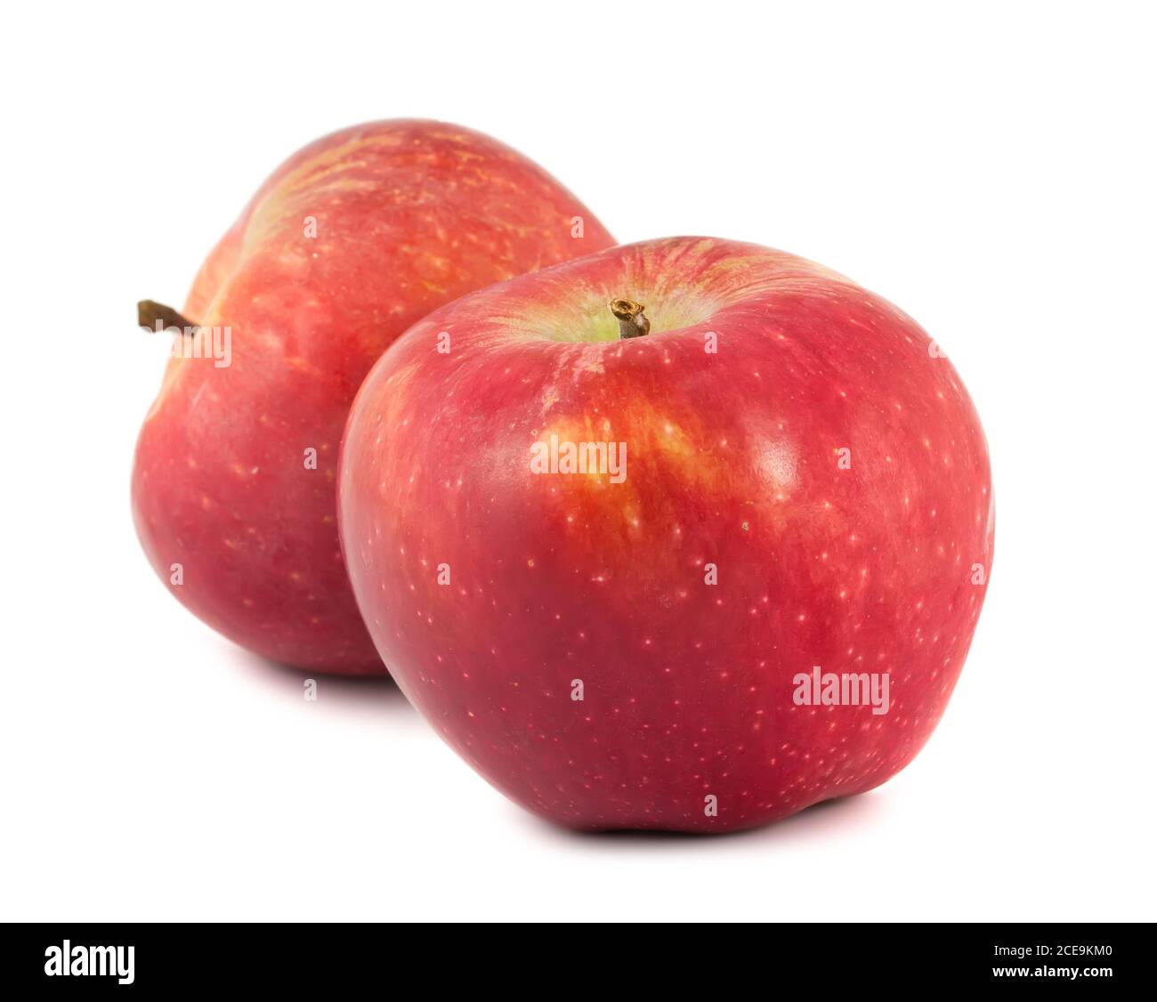 red apples isolated on white Stock Photo