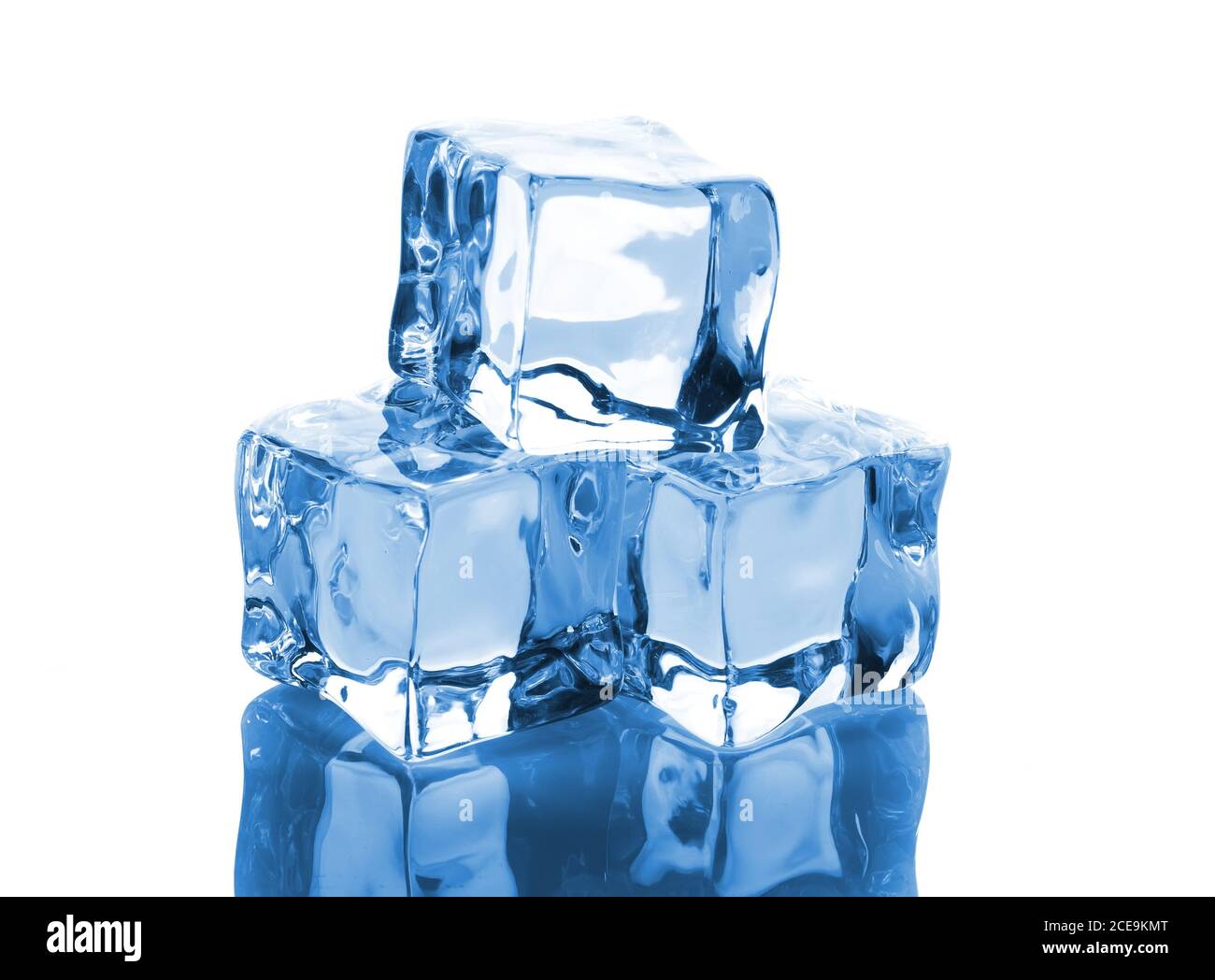 Three ice cubes Stock Photo