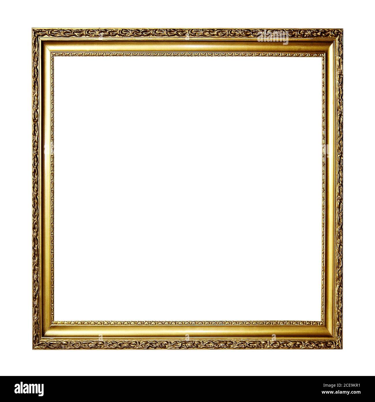 Gold picture frame Stock Photo - Alamy