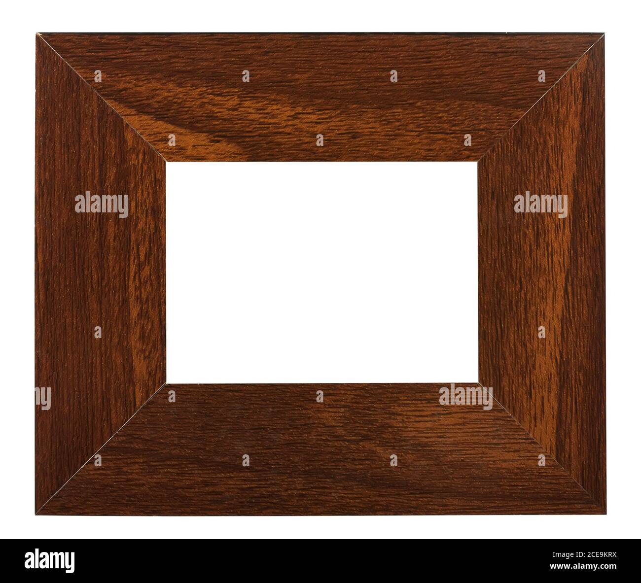 Brown wooden frame Stock Photo