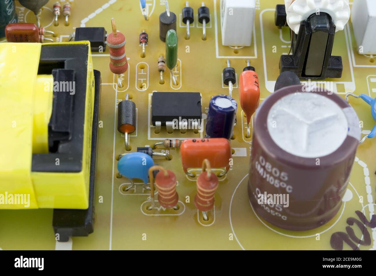 Printed Circuit Board Background Stock Photo Alamy