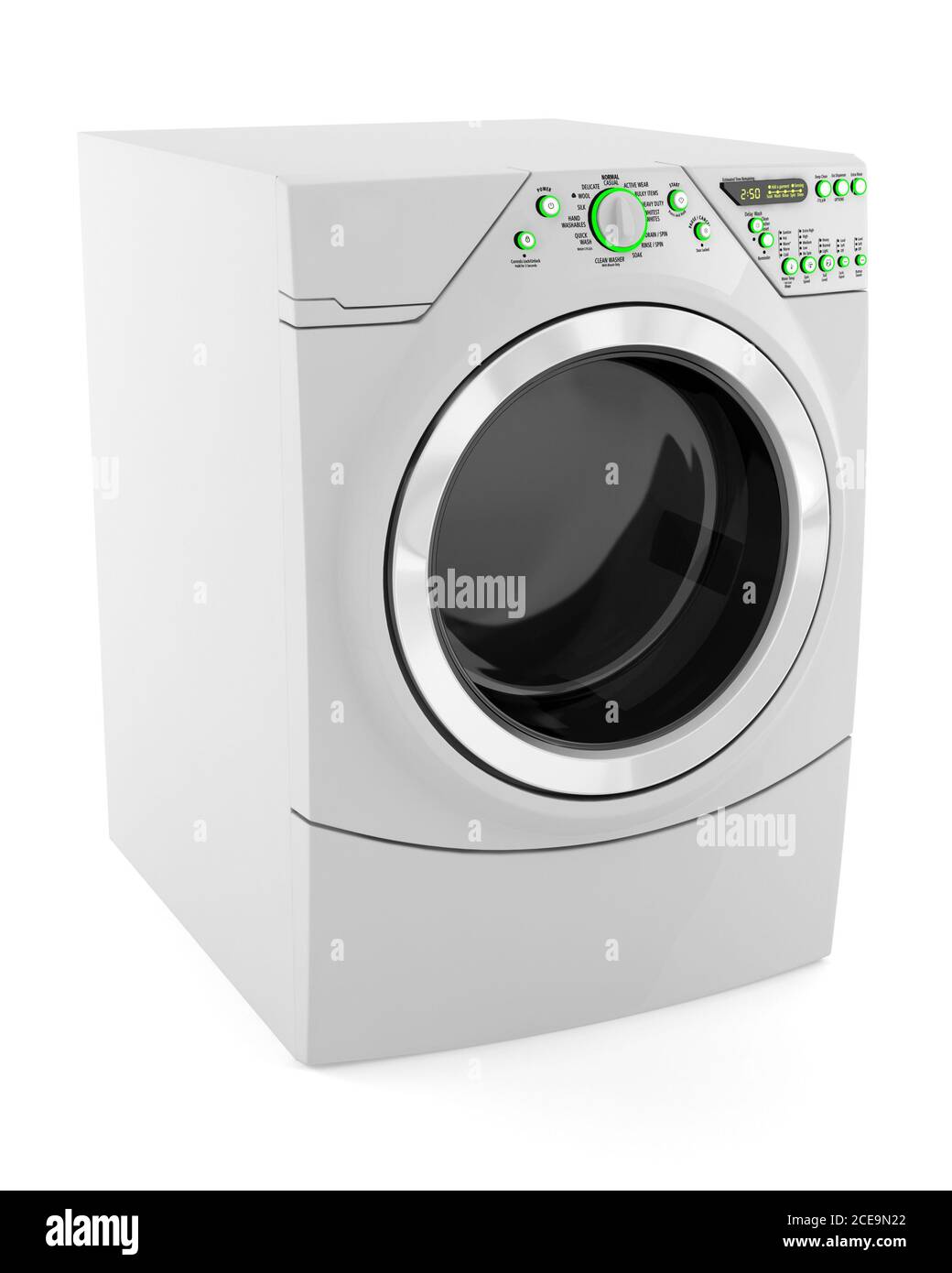 wash machine isolated on white background Stock Photo
