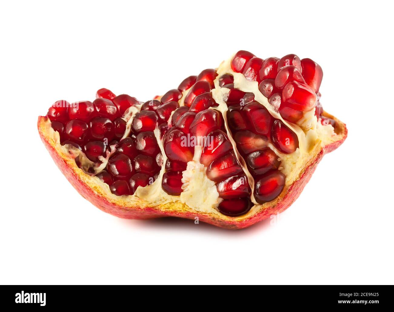Part of ripe pomegranate Stock Photo