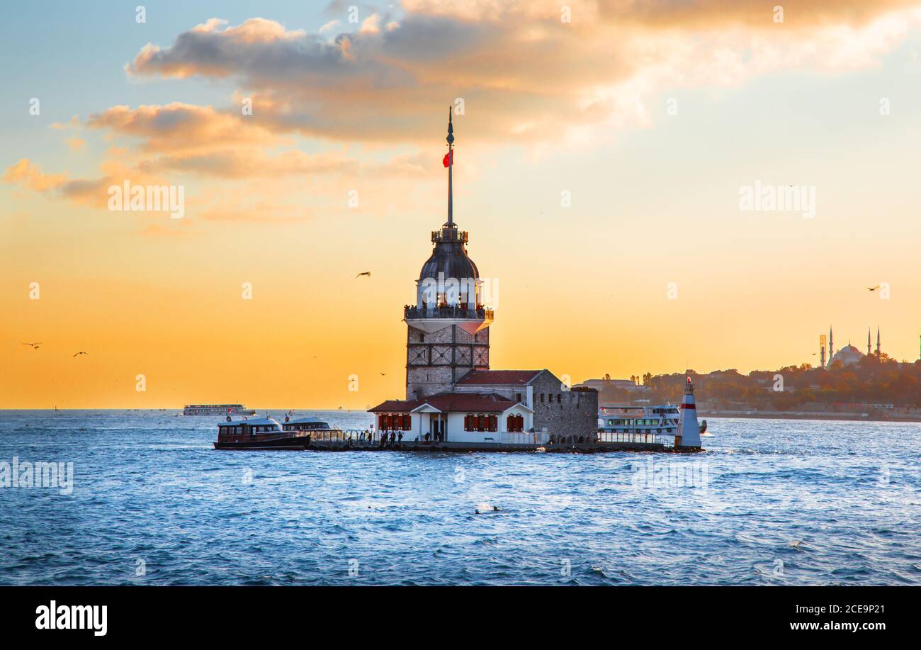 Maiden's tower - Istanbul, Turkey Stock Photo