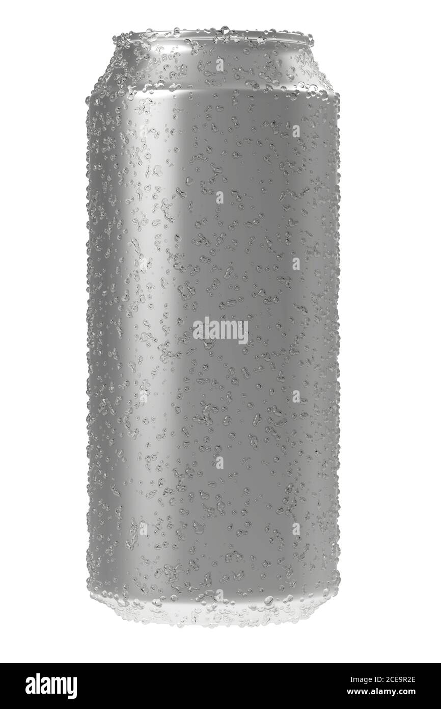 Download Aluminium Beer Or Soda Mock Up Realistic Blank Metallic Can Covered By Water Drops Isolated On White Background 3d Illustratio Stock Photo Alamy