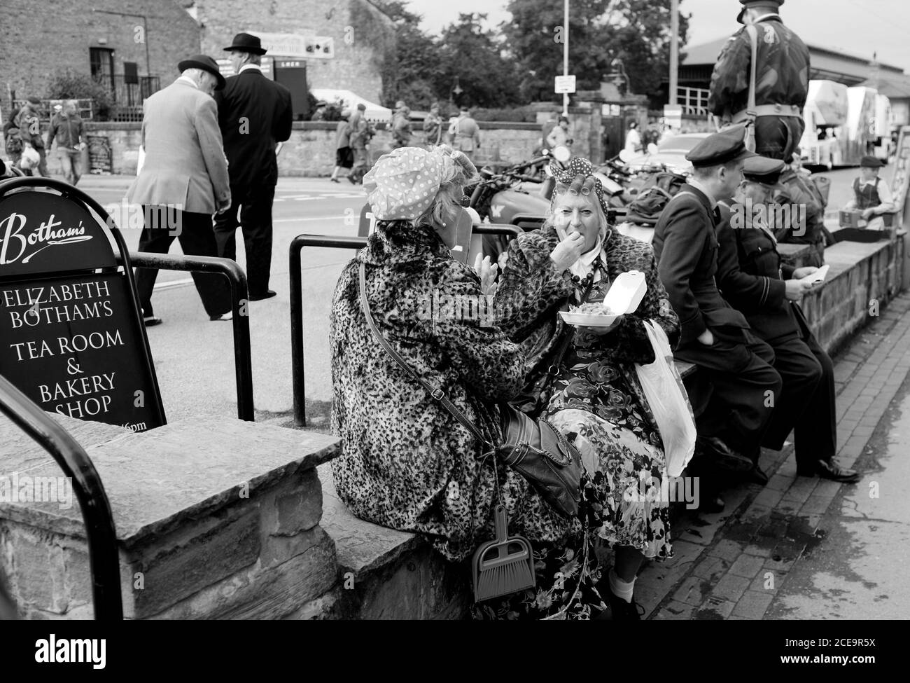 char ladies during war time Stock Photo