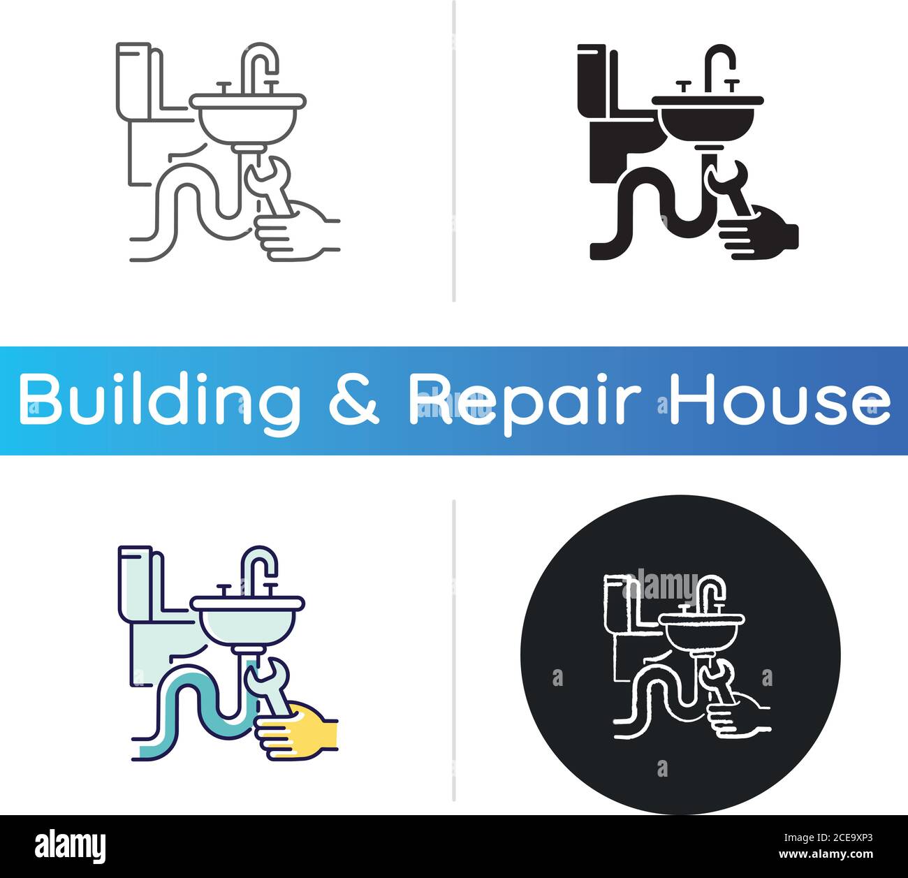 Plumbing installation icon Stock Vector Image & Art - Alamy