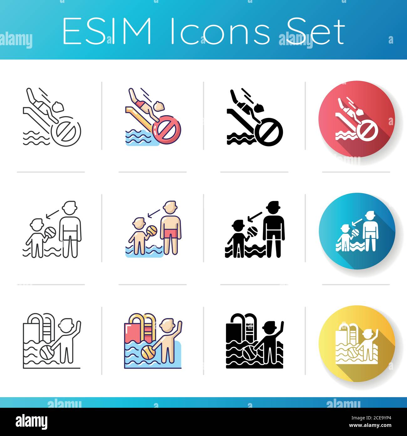 Pool rules Stock Vector Images - Alamy