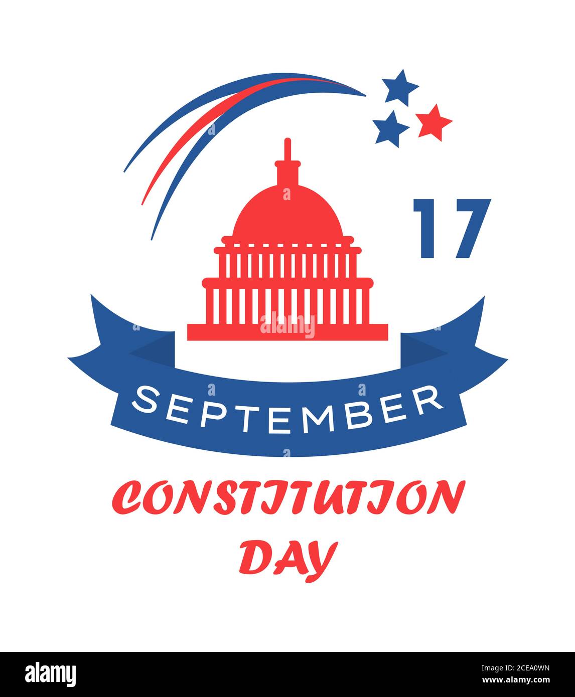 Constitution Day In United States Is Celebrated In September 17 Patriotic Banner Poster