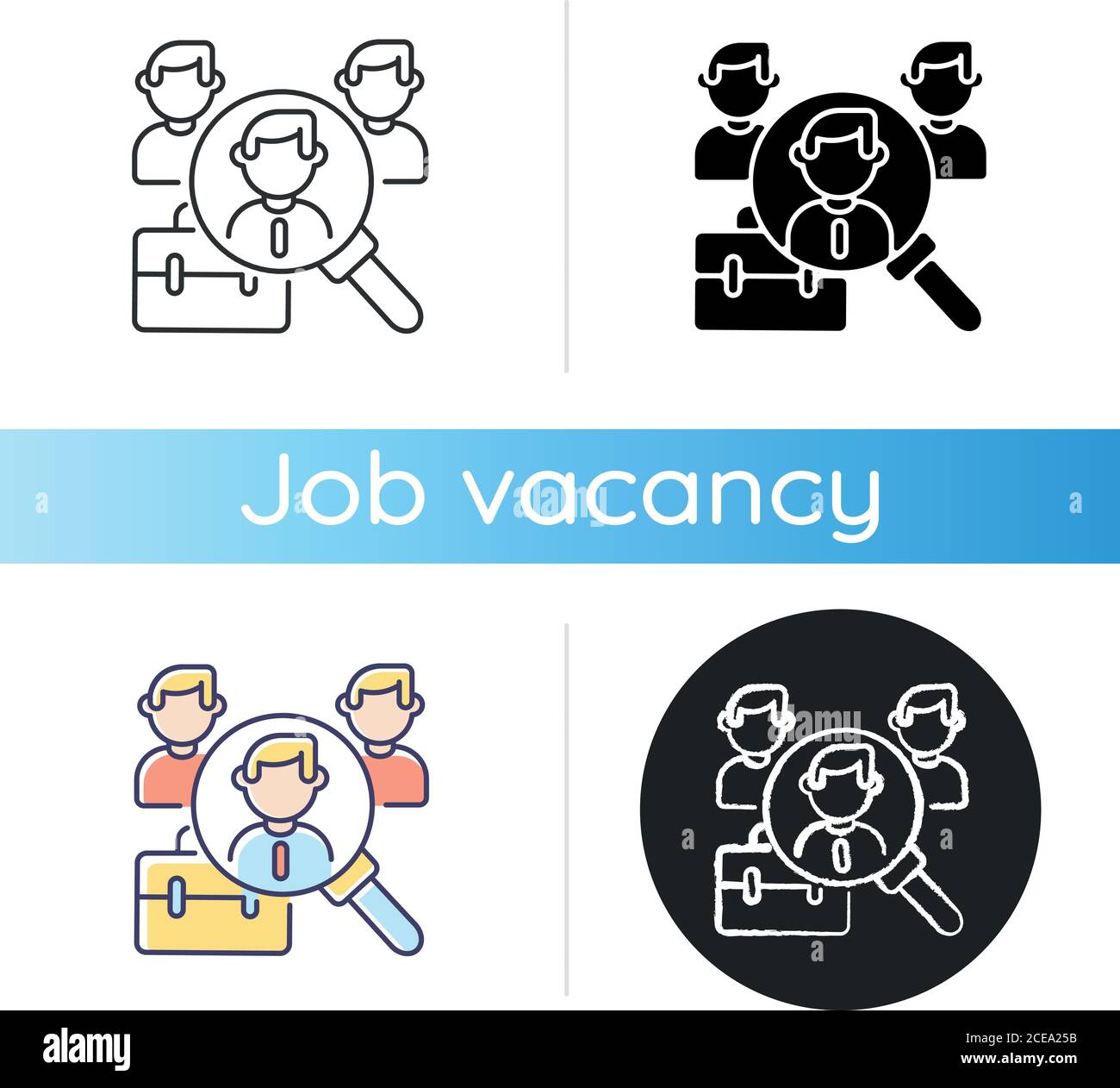 Headhunting icon Stock Vector